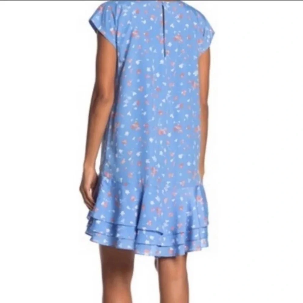 Joie Coreen Floral Tiered Dress in Blue size M Medium - Picture 11 of 11